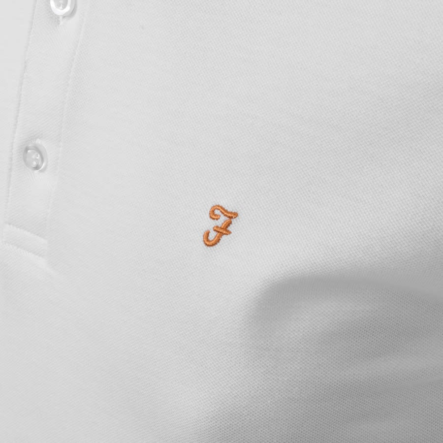 Alternative Image for ProductFarah Vintage Short Sleeve Polo T Shirt White3